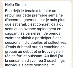 Flo au bout d'une semaine