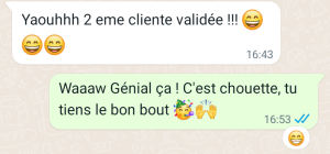 Gwendoline - 2ème cliente