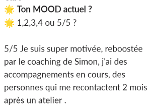 Séance avec Simon